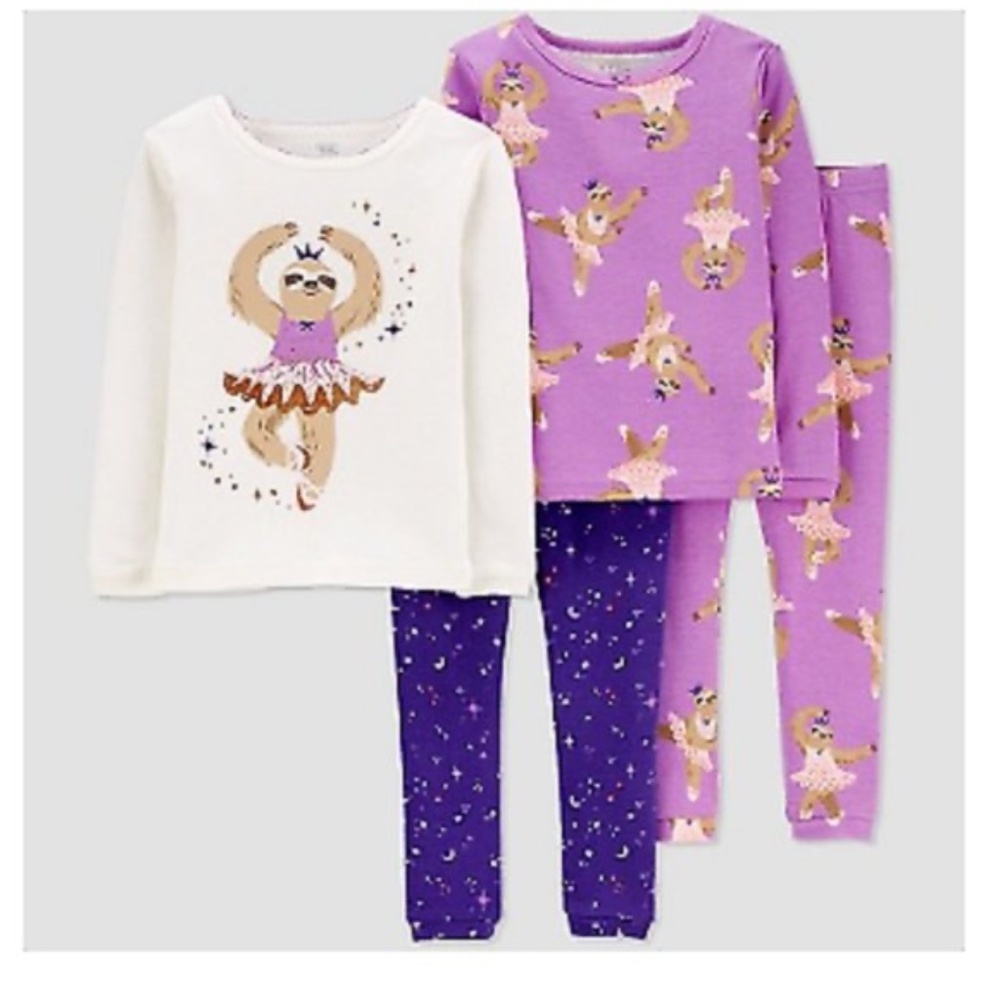 Carters Just one you sloth pj set